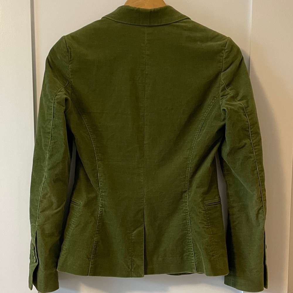 Manoukian Olive Green Pinwale Blazer - Picture 5 of 7